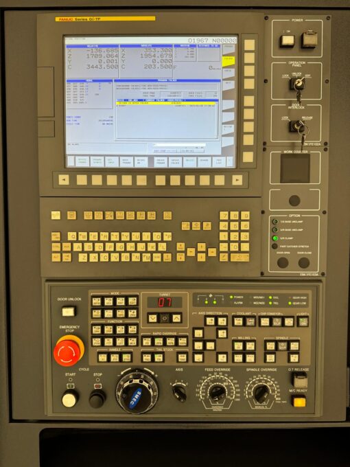 SMEC, CNC-draaibank met aangedreven gereedschap, C-as, Y-as en hydraulische bril - Afbeelding 6